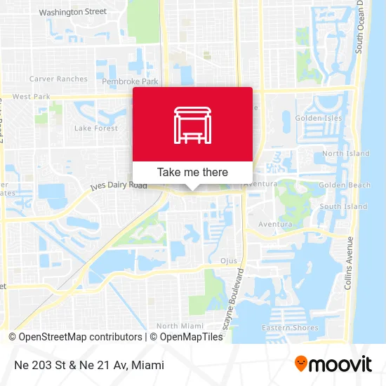 Ne 203 St & Ne 21 Av map