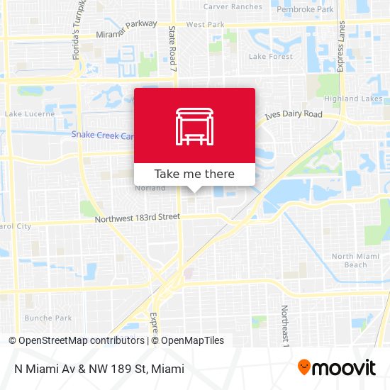 Mapa de N Miami Av & NW 189 St