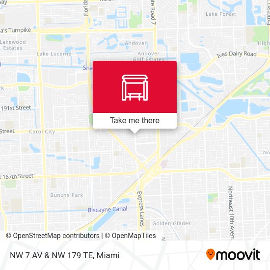 Mapa de NW 7 AV & NW 179 TE
