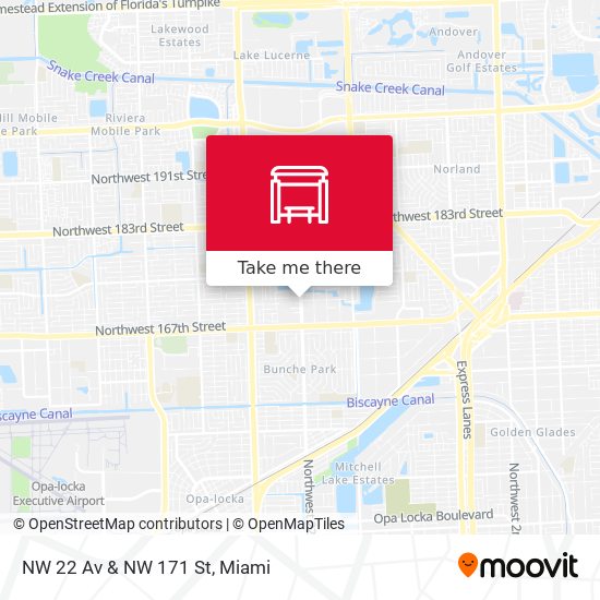 NW 22 Av & NW 171 St map