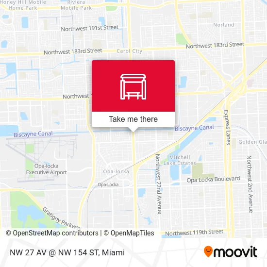 NW 27 AV @ NW 154 ST map