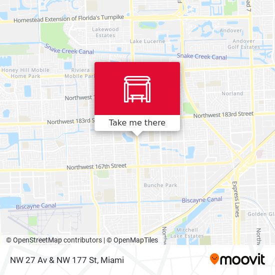 NW 27 Av & NW 177 St map