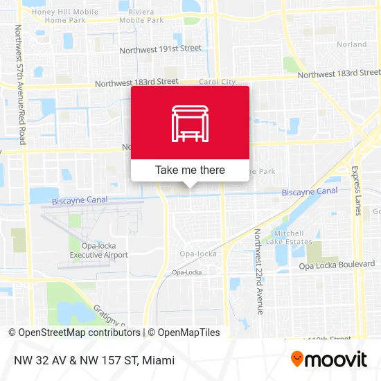 Mapa de NW 32 AV & NW 157 ST
