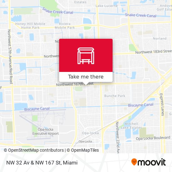 Mapa de NW 32 Av & NW 167 St