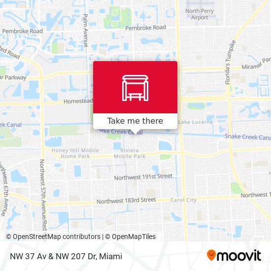 NW 37 Av & NW 207 Dr map