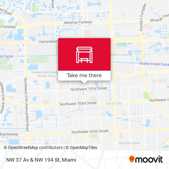 Mapa de NW 37 Av & NW 194 St