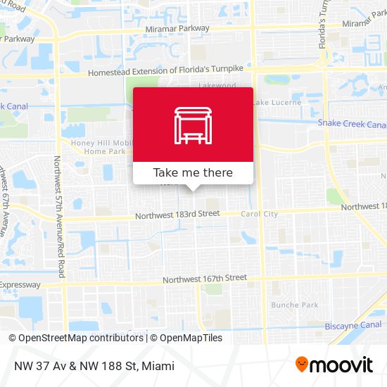 Mapa de NW 37 Av & NW 188 St