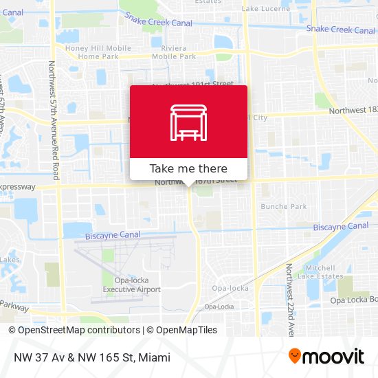 Mapa de NW 37 Av & NW 165 St