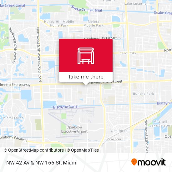 Mapa de NW 42 Av & NW 166 St