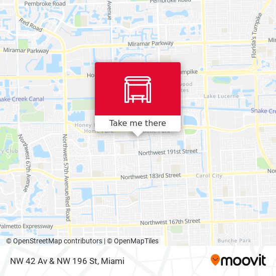 Mapa de NW 42 Av & NW 196 St