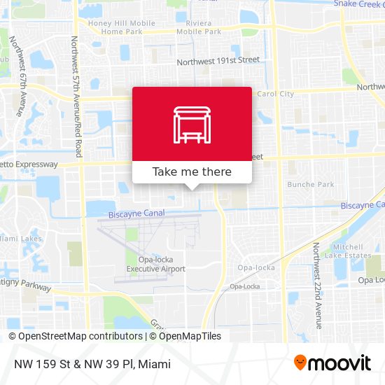 NW 159 St & NW 39 Pl map
