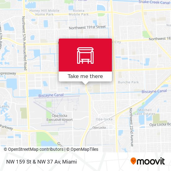 NW 159 St & NW 37 Av map