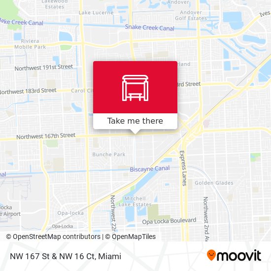 Mapa de NW 167 St & NW 16 Ct