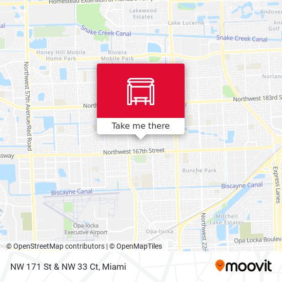 NW 171 St & NW 33 Ct map