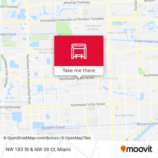 Mapa de NW 183 St & NW 38 Ct