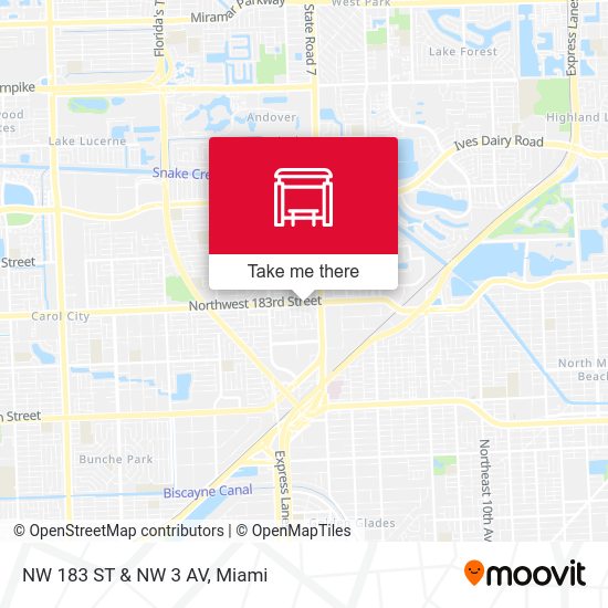 Mapa de NW 183 St & NW 3 Av