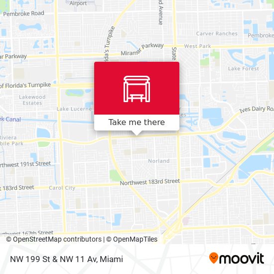 Mapa de NW 199 St & NW 11 Av