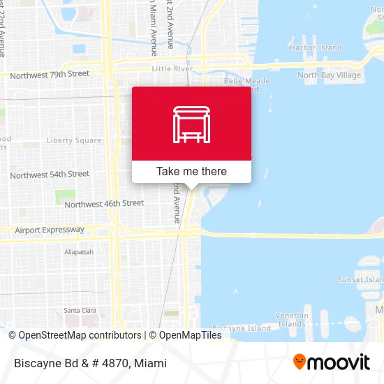 Biscayne Bd & # 4870 map