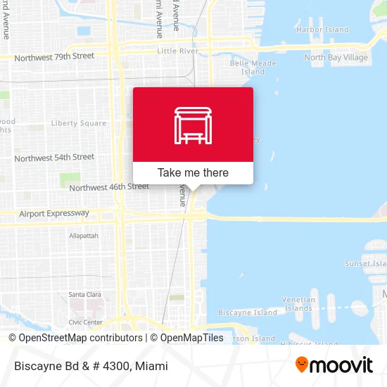 Biscayne Bd & # 4300 map