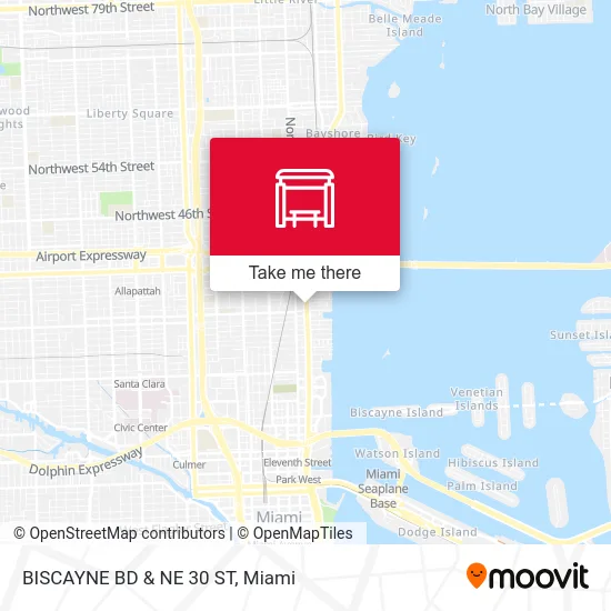 Mapa de BISCAYNE BD & NE 30 ST