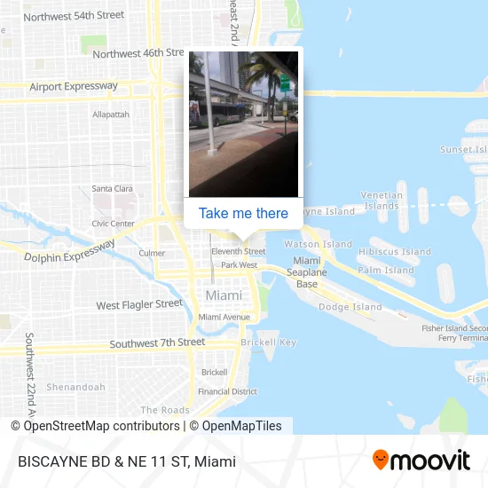 Mapa de BISCAYNE BD & NE 11 ST