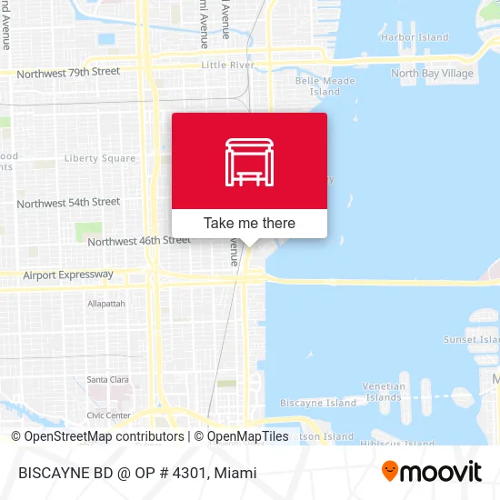 BISCAYNE BD @ OP # 4301 map