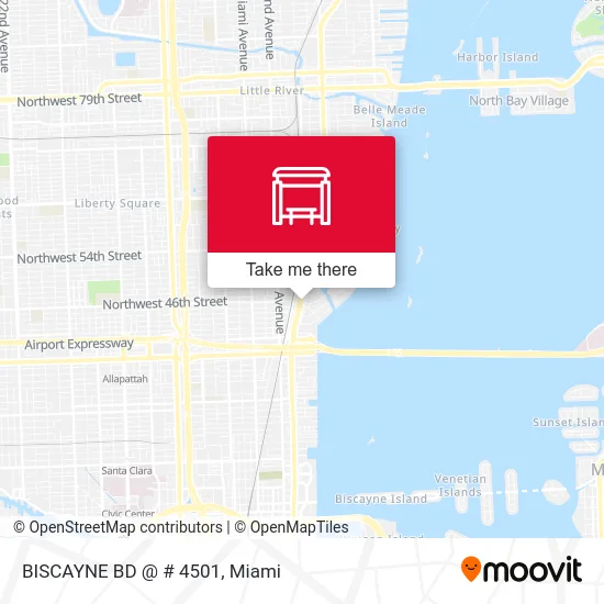 BISCAYNE BD @ # 4501 map