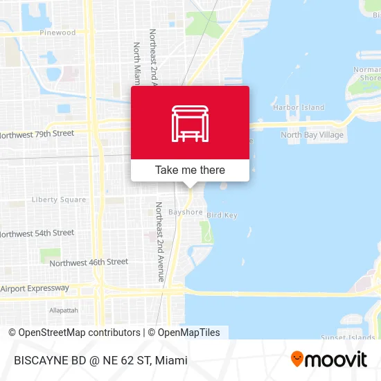 BISCAYNE BD @ NE 62 ST map