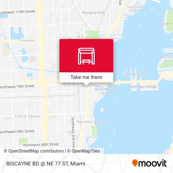 BISCAYNE BD @ NE 77 ST map