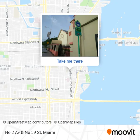 Ne 2 Av & Ne 59 St map
