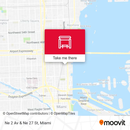Ne 2 Av & Ne 27 St map