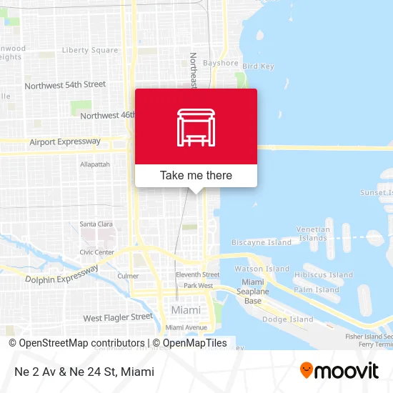 Ne 2 Av & Ne 24 St map