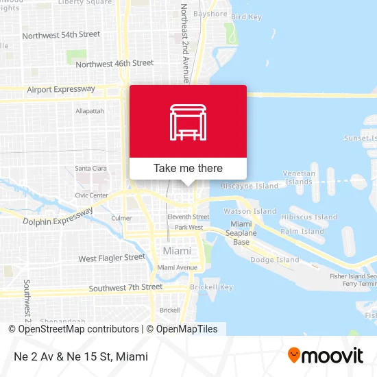 Ne 2 Av & Ne 15 St map