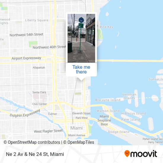 Ne 2 Av & Ne 24 St map