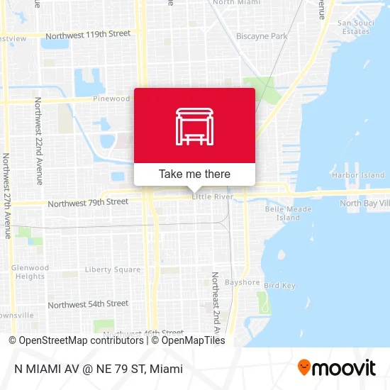 Mapa de N MIAMI AV @ NE 79 ST