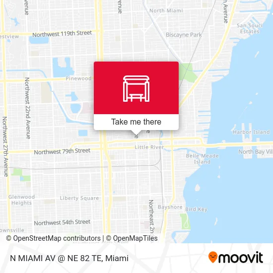 N MIAMI AV @ NE 82 TE map