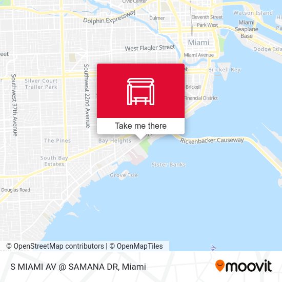 S Miami Av @ Samana Dr map