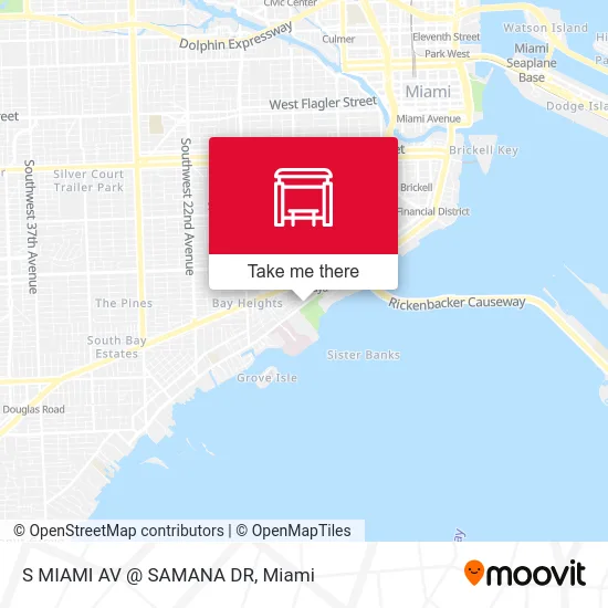 Mapa de S MIAMI AV @ SAMANA DR