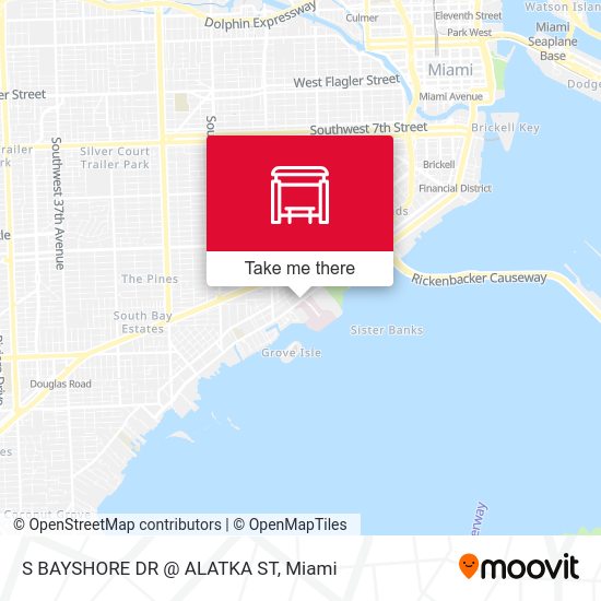 S BAYSHORE DR @ ALATKA ST map