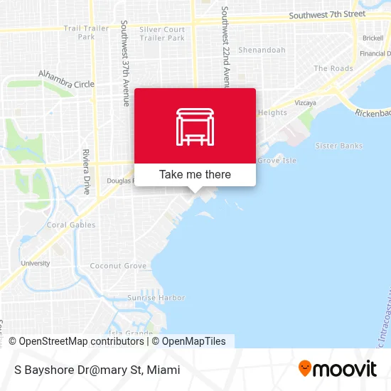 S Bayshore Dr@mary St map