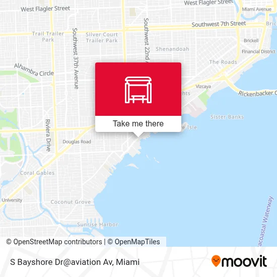 S Bayshore Dr@aviation Av map
