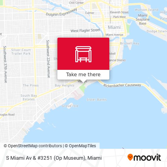 Mapa de S Miami Av & #3251 (Op Museum)