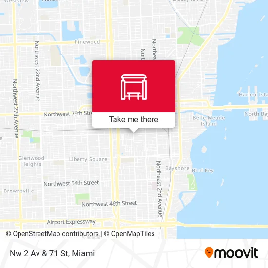 Nw 2 Av & 71 St map