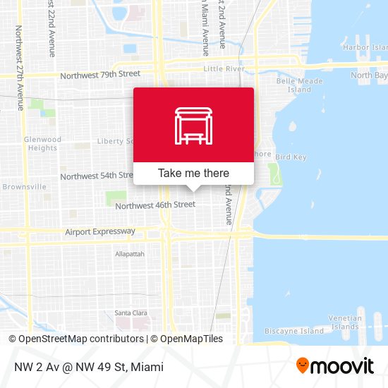NW 2 Av @ NW 49 St map