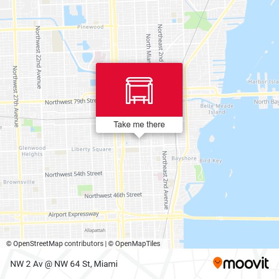 NW 2 Av @ NW 64 St map