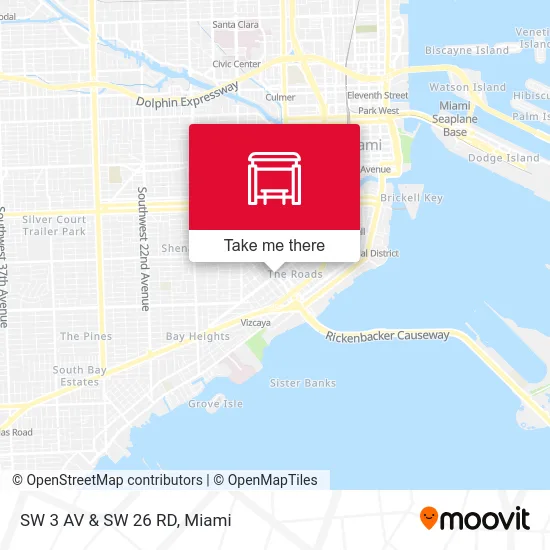 Mapa de SW 3 AV & SW 26 RD