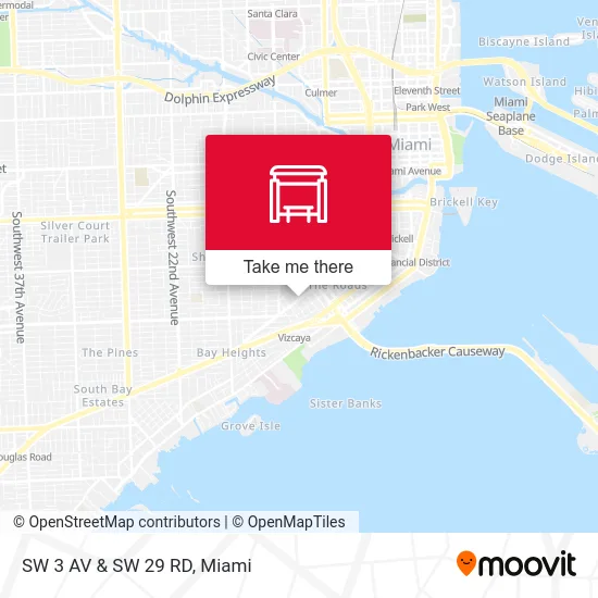 Mapa de SW 3 AV & SW 29 RD