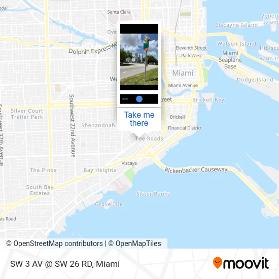 Mapa de SW 3 AV @ SW 26 RD