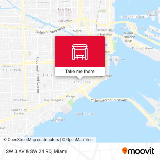 Mapa de SW 3 AV & SW 24 RD