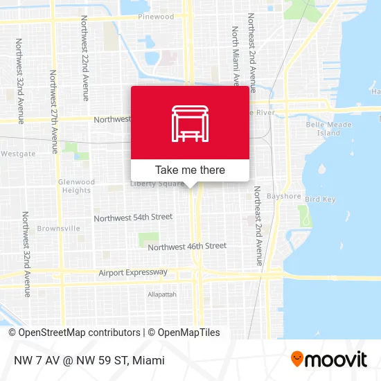 NW 7 AV @ NW 59 ST map